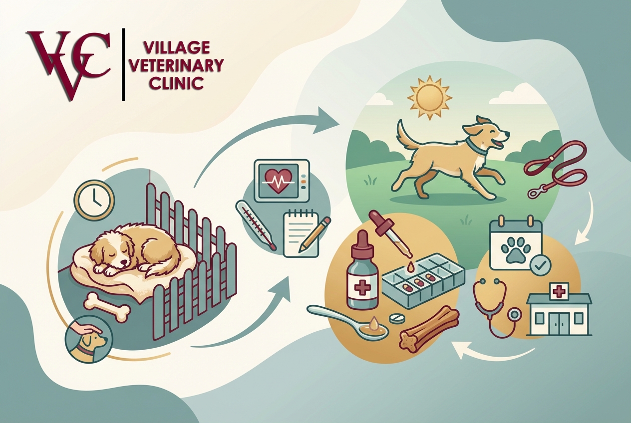 Post-operative support and pain relief options for pets
